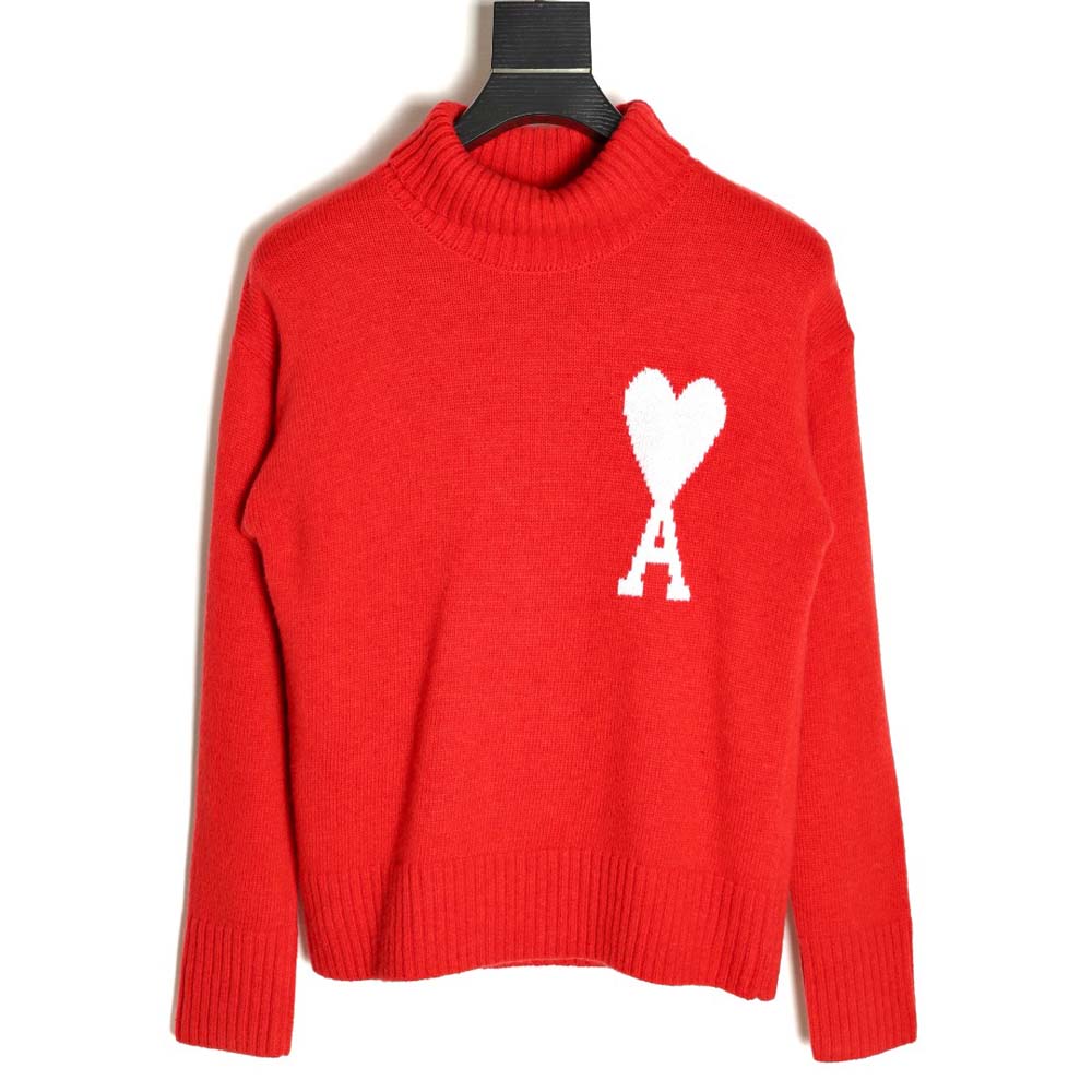 Ami Paris love turtleneck sweater
