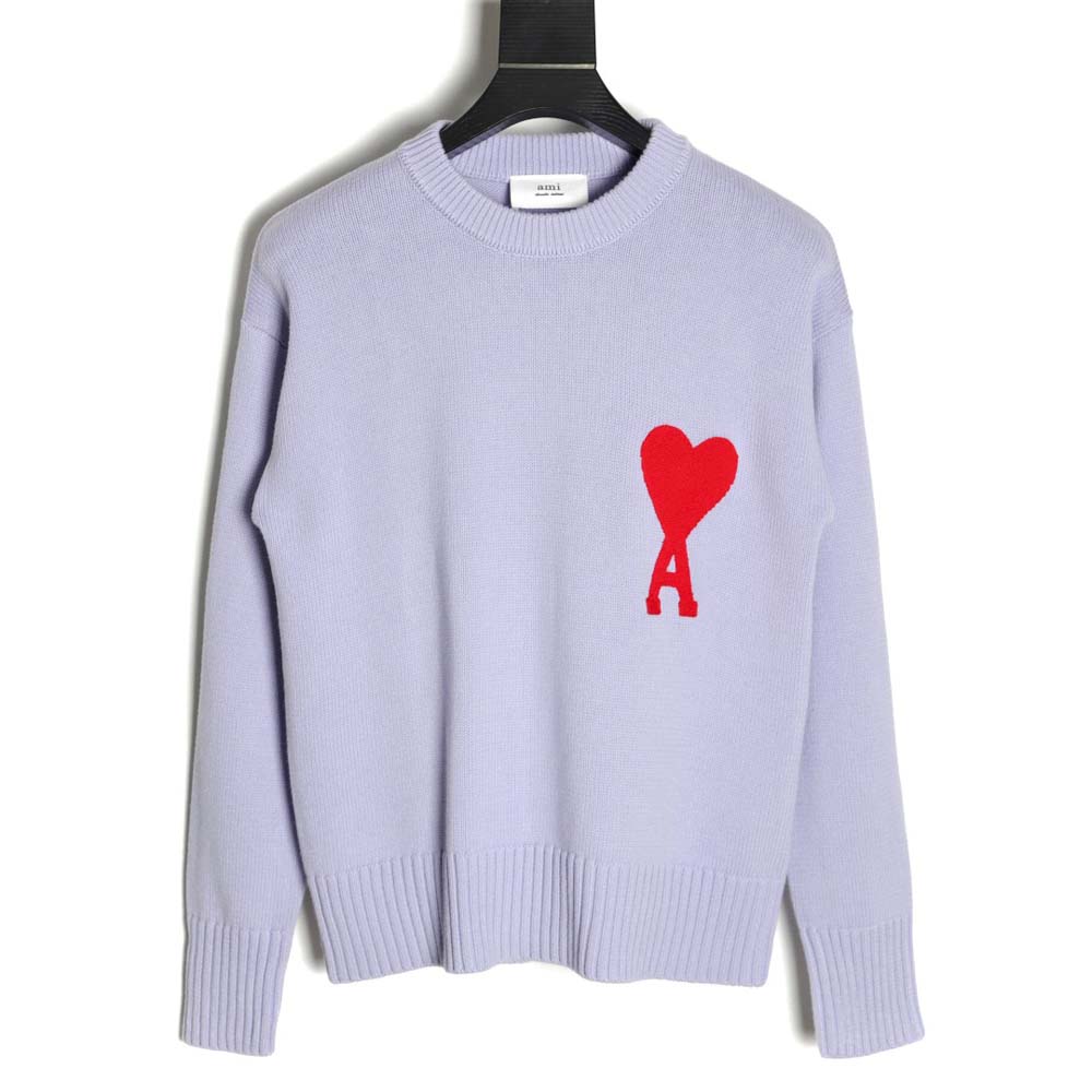 AMI PARIS 21FW love embroidered crew neck sweater_CM_1