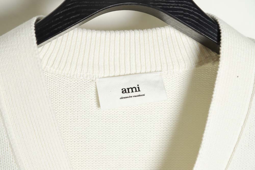AMI PARIS 21FW love embroidered sweater cardigan_CM_2