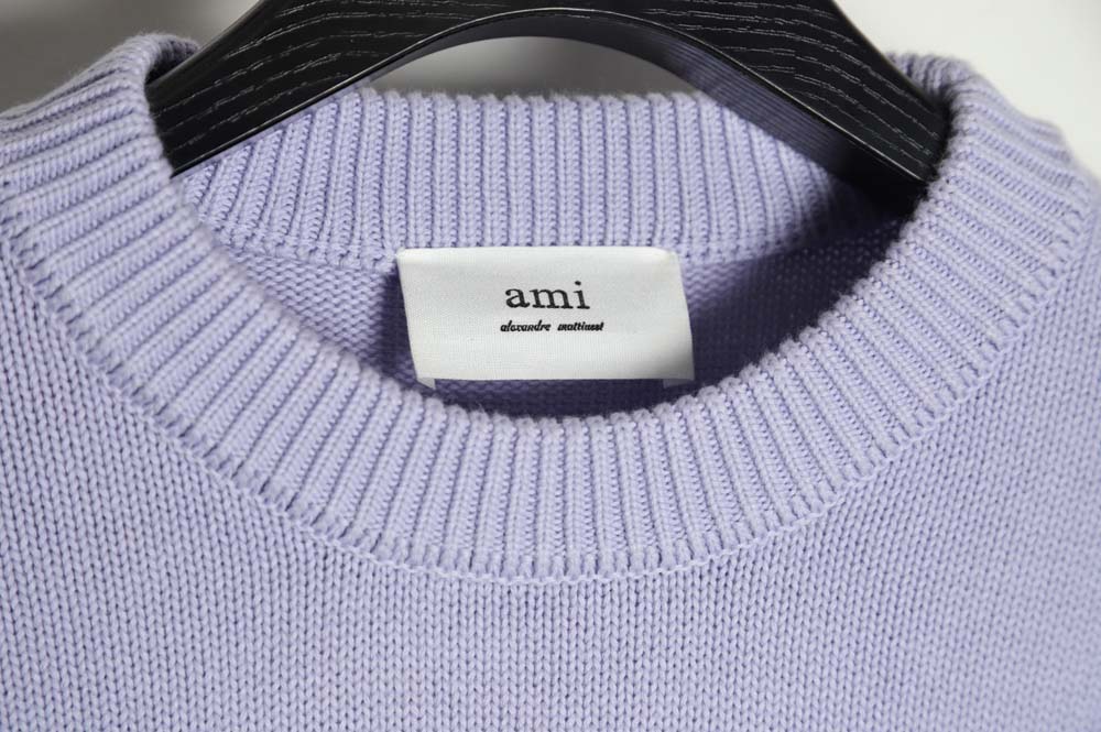 AMI PARIS 21FW love embroidered crew neck sweater_CM_1