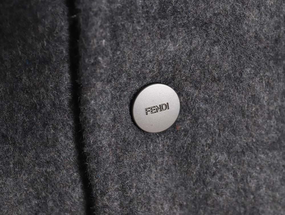 FENDI Fendi FD 22FW all-over jacquard FF double-sided wool bomber jacket