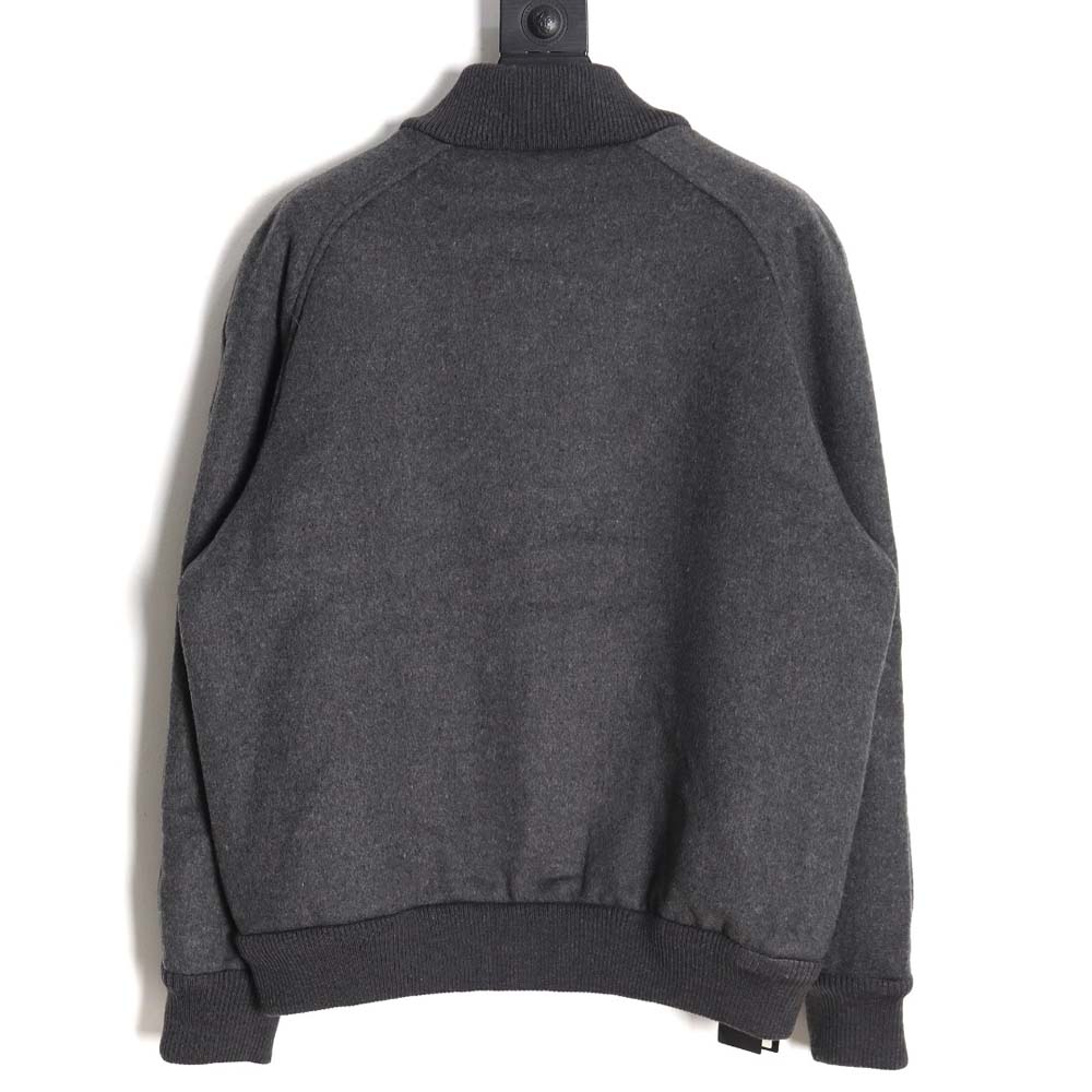FENDI Fendi FD 22FW all-over jacquard FF double-sided wool bomber jacket
