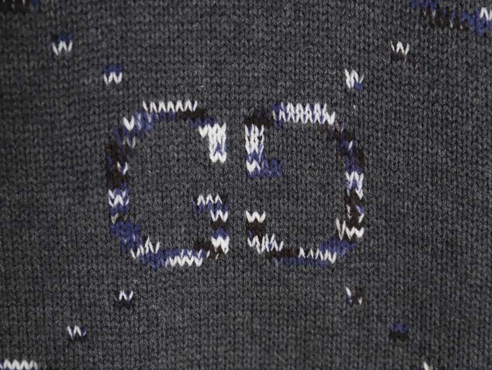 Gucci 23F new gradient full-print double G jacquard casual crew neck sweater
