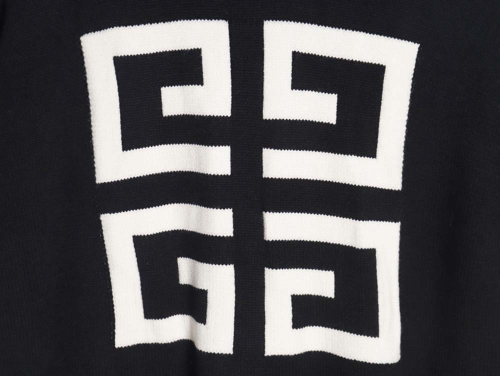 GIVENCHY 23Fw jacquard 4G logo crew neck sweater