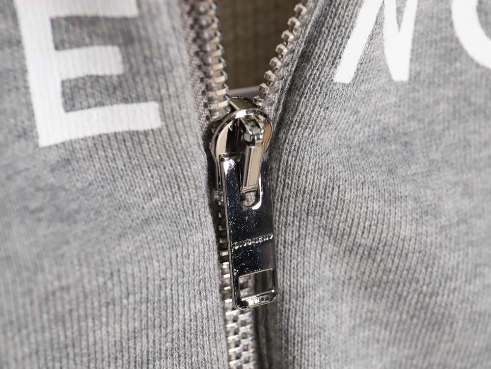 Givenchy GVC 23FW tiered zipper hooded sweatshirt