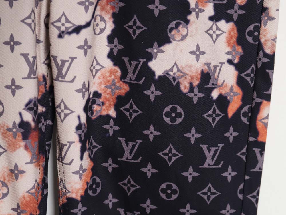 Louis vuitton LV Louis Vuitton fire mixed dye denim trousers