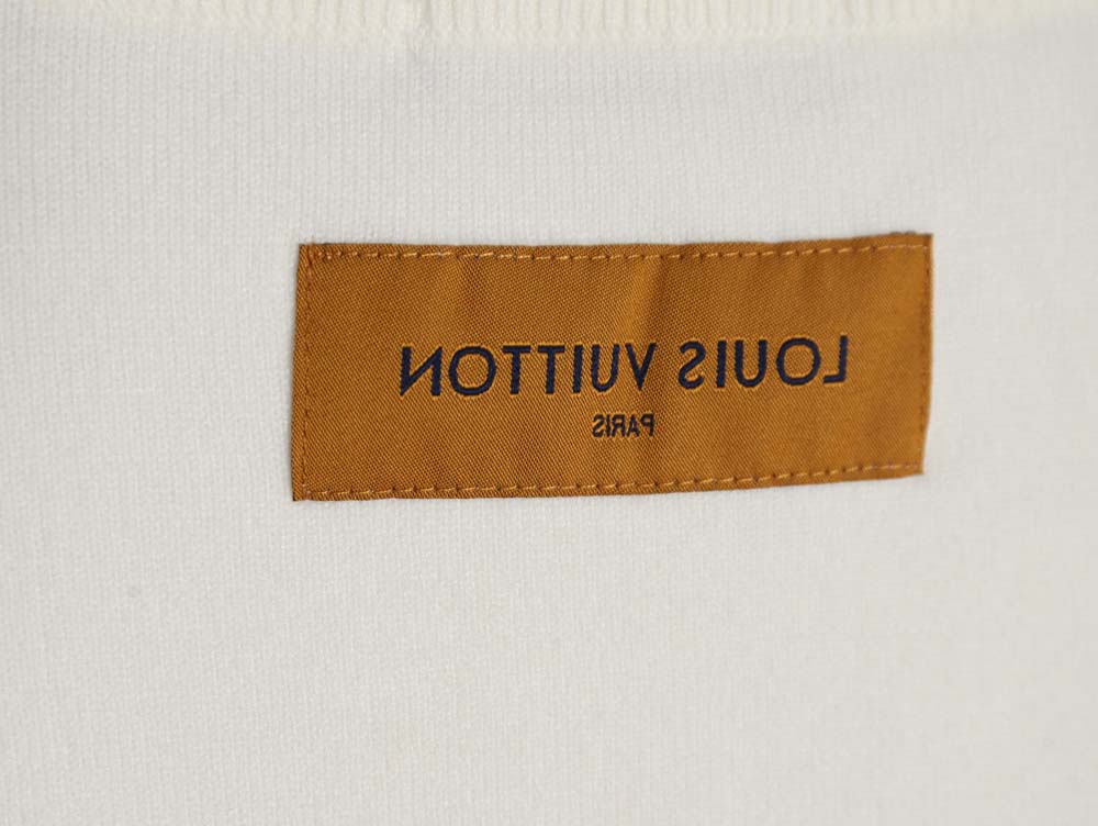 Louis Vuitton Louis Vuitton 23Fw LV letter embossed crew neck sweater