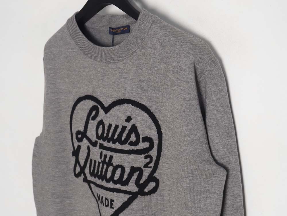 Louis Vuitton Louis Vuitton 23Fw love jacquard crew neck sweater