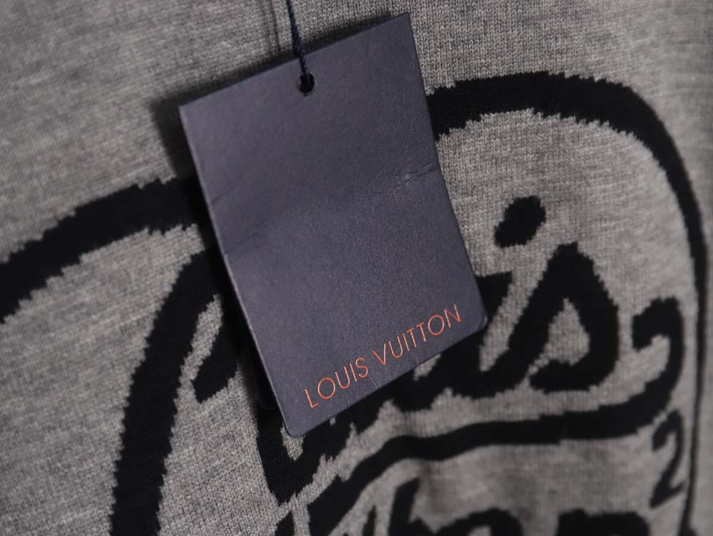 Louis Vuitton Louis Vuitton 23Fw love jacquard crew neck sweater