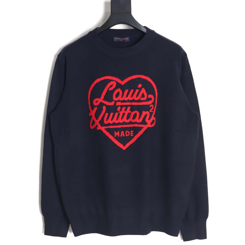 Louis Vuitton 23Fw love jacquard crew neck sweater_CM_1