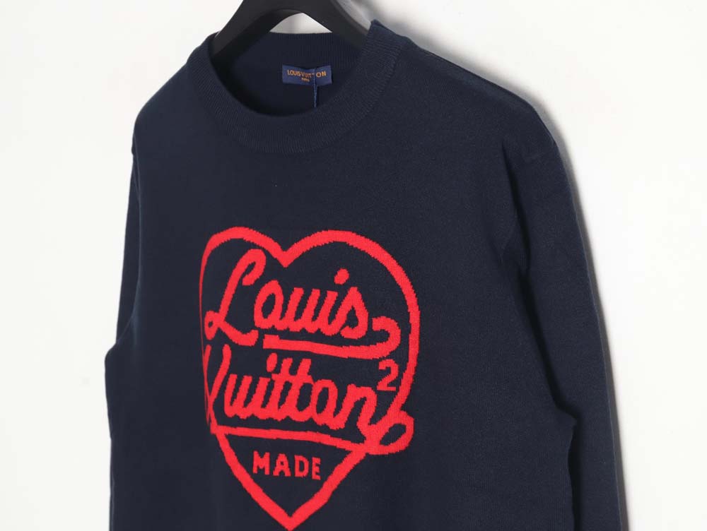 Louis Vuitton 23Fw love jacquard crew neck sweater_CM_1