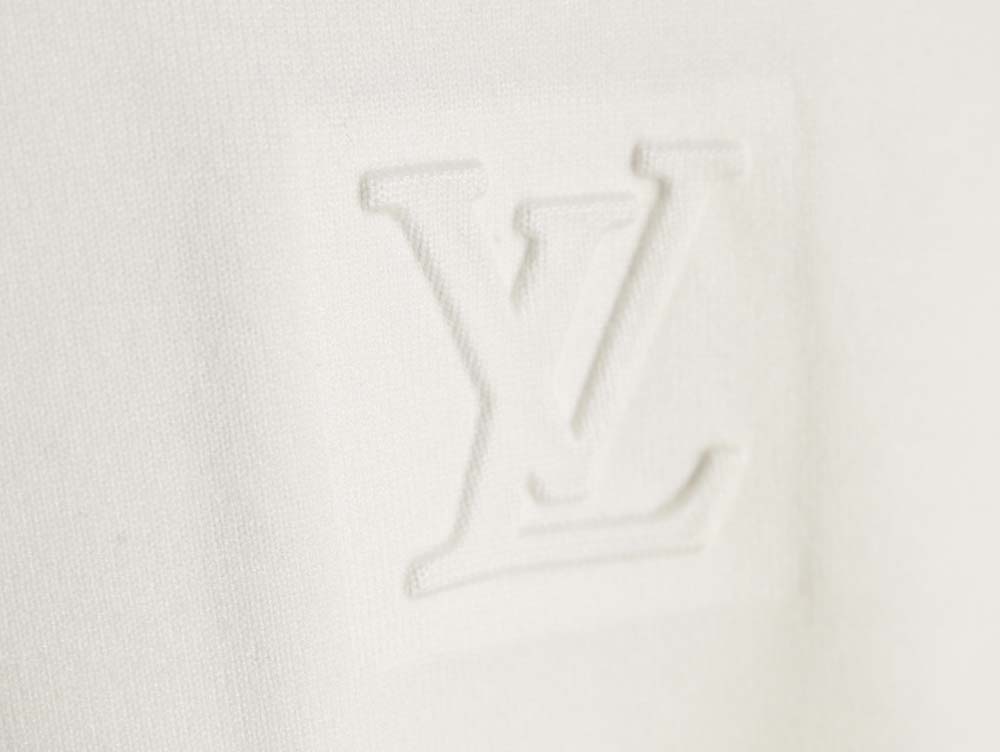 Louis Vuitton Louis Vuitton 23Fw LV letter embossed crew neck sweater