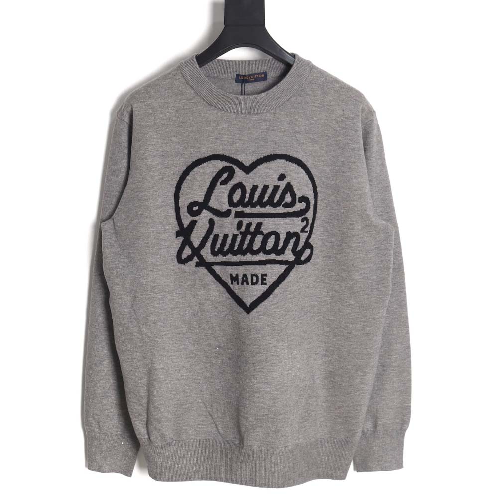 Louis Vuitton Louis Vuitton 23Fw love jacquard crew neck sweater