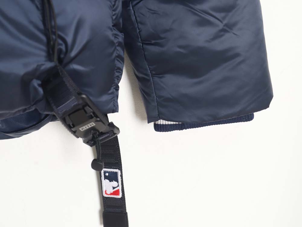 KITH & MLB joint python pattern embroidered letter down jacket