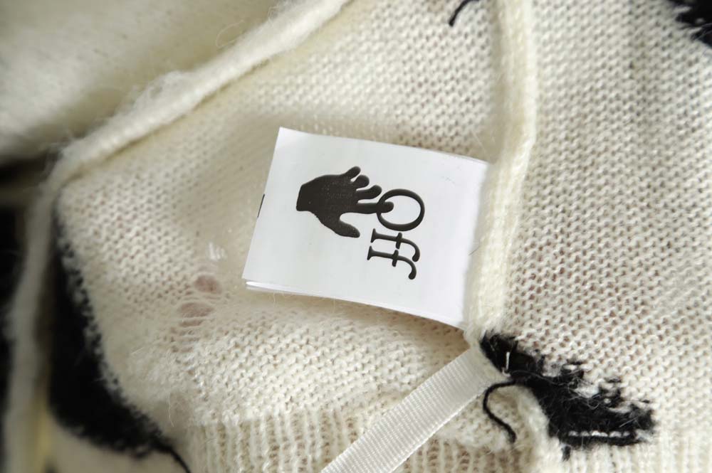 OFF WHITE OW mohair sweater