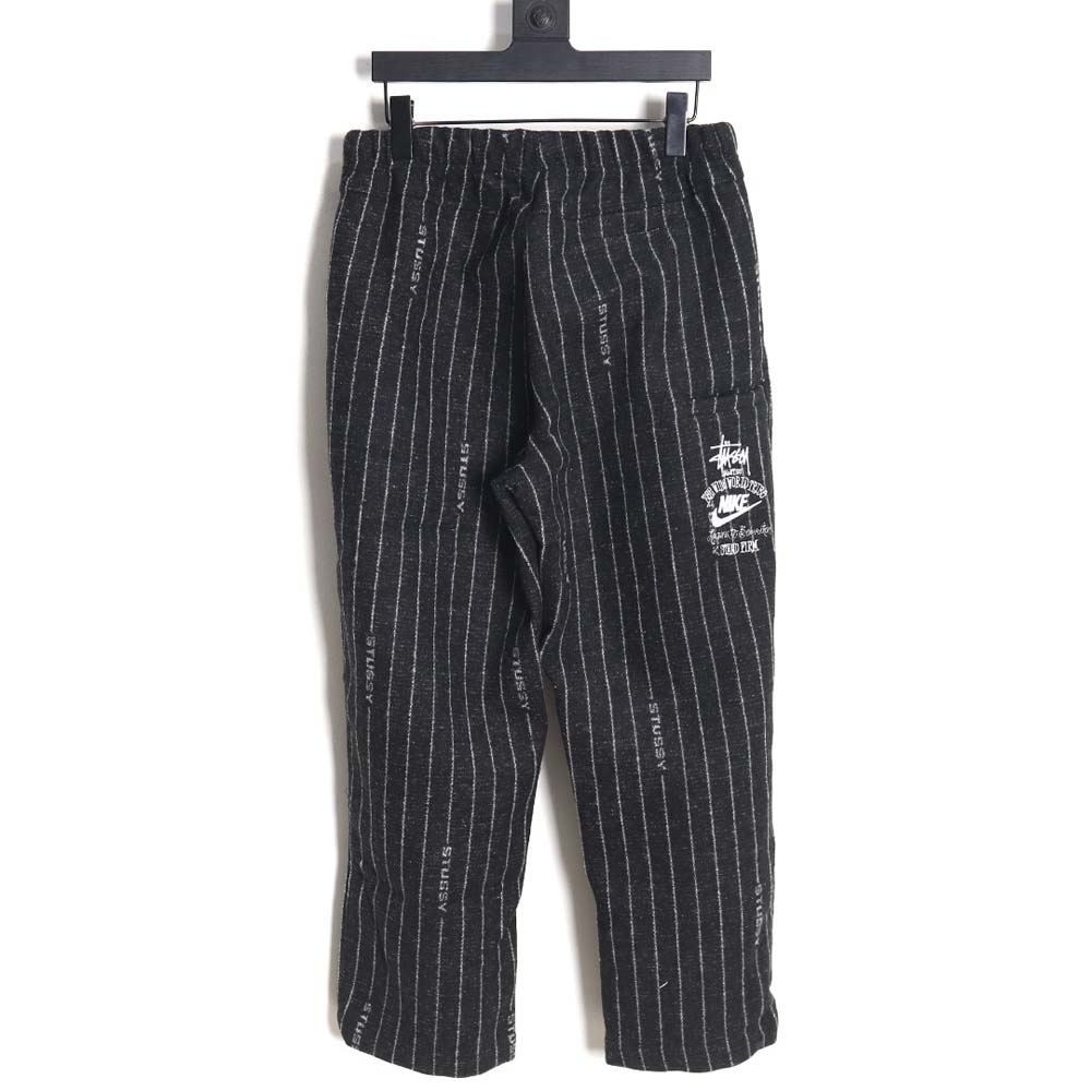 Nike x Stussy Nike Stussy joint SS23 wool striped straight long casual pants