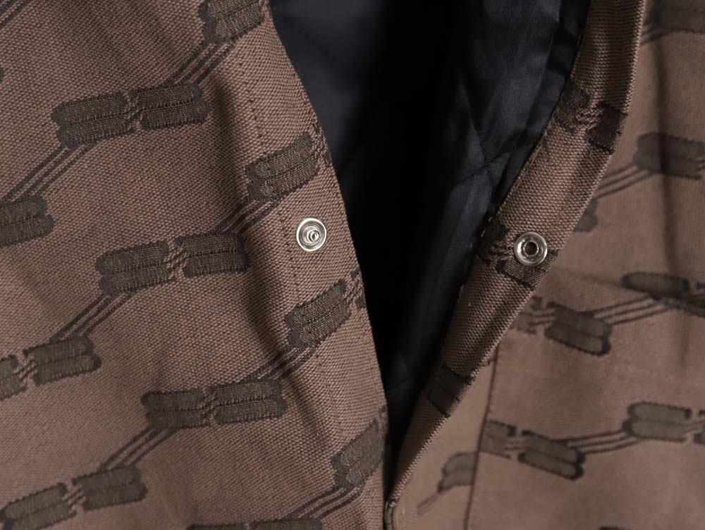 Balenciaga BLCG 23FW new standard double B lock jacquard lapel shirt cotton jacket