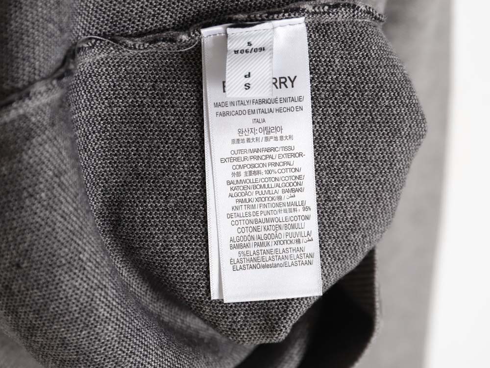 Burberry 23Fw jacquard wheat ear war horse micro-label crew neck sweater