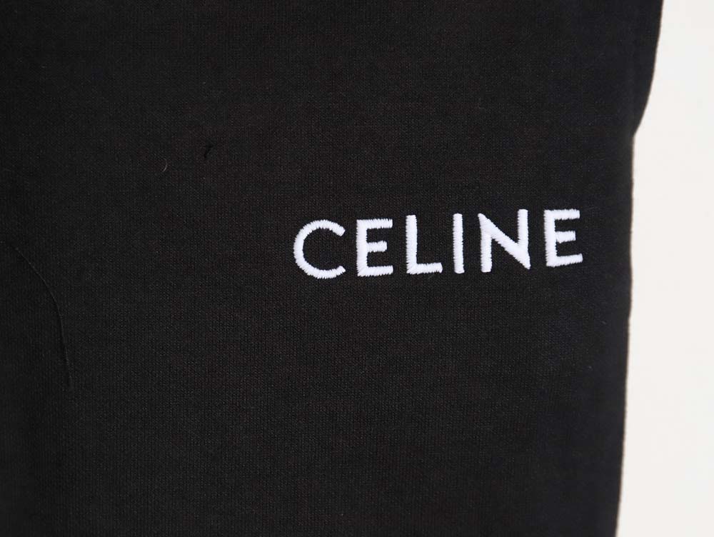 Celine 23Fw embroidered small label red edge webbing suit trousers