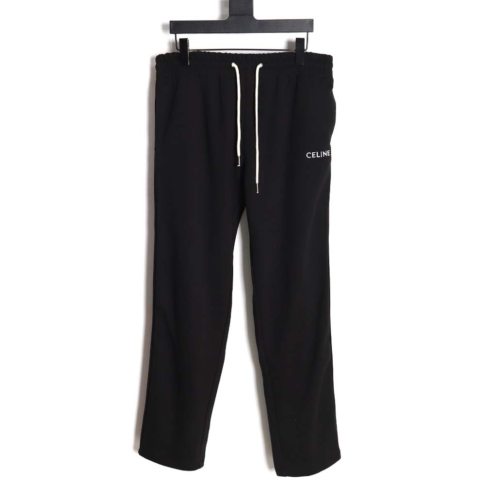 Celine 23Fw embroidered small label red edge webbing suit trousers
