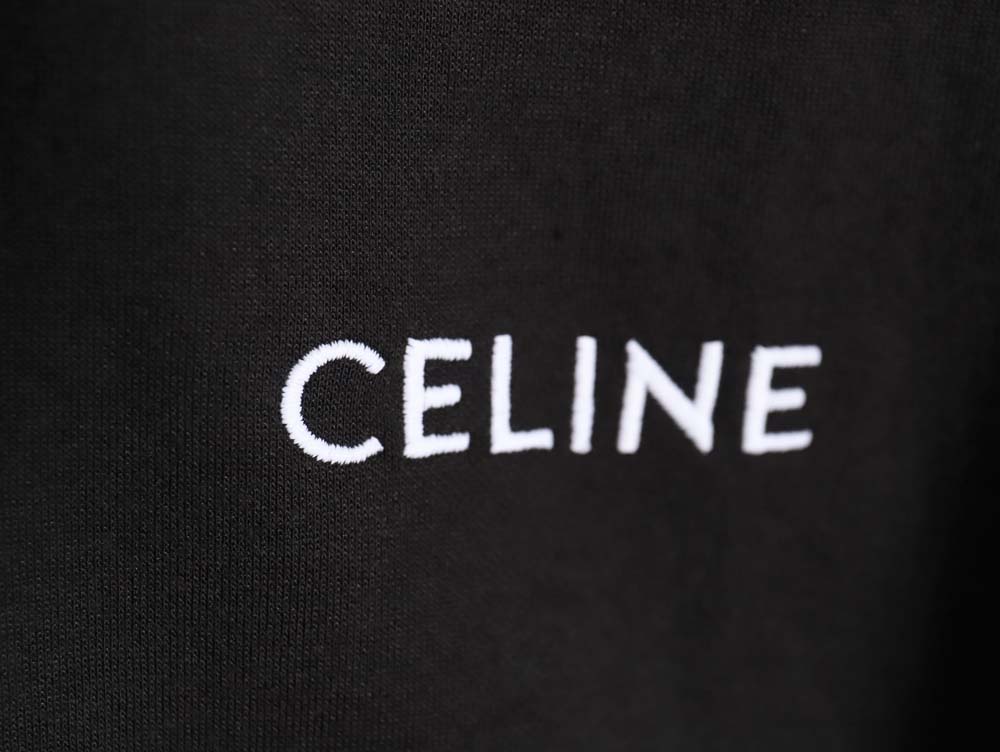 Celine 23Fw embroidered small label red edge webbing suit jacket