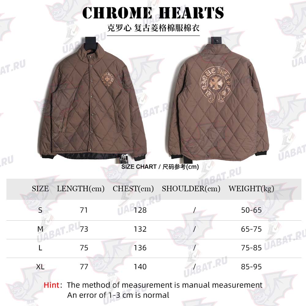 Chrome Hearts retro rhombus cotton coat