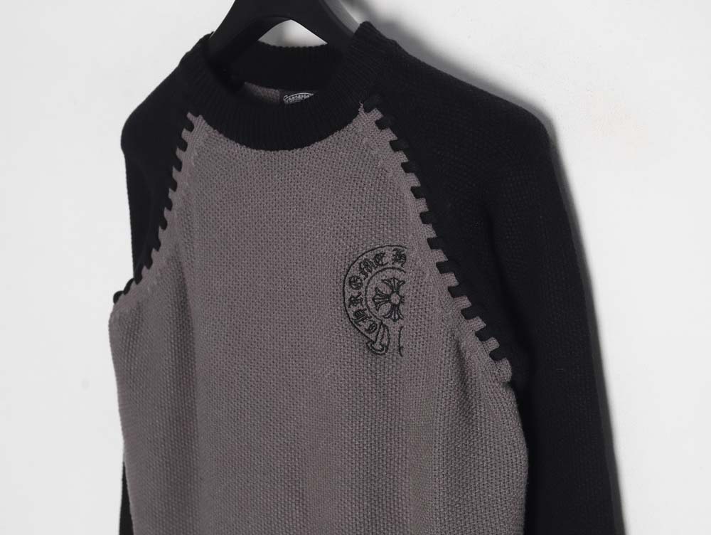 Chrome Hearts ch Chrome Hearts 23FW patchwork crew neck sweater_CM_1