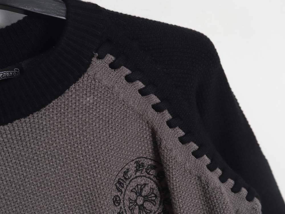Chrome Hearts ch Chrome Hearts 23FW patchwork crew neck sweater_CM_1