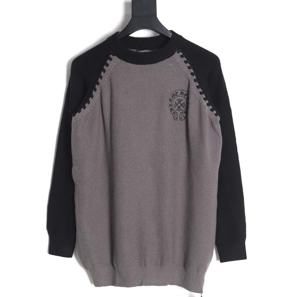 Chrome Hearts ch Chrome Hearts 23FW patchwork crew neck sweater_CM_1