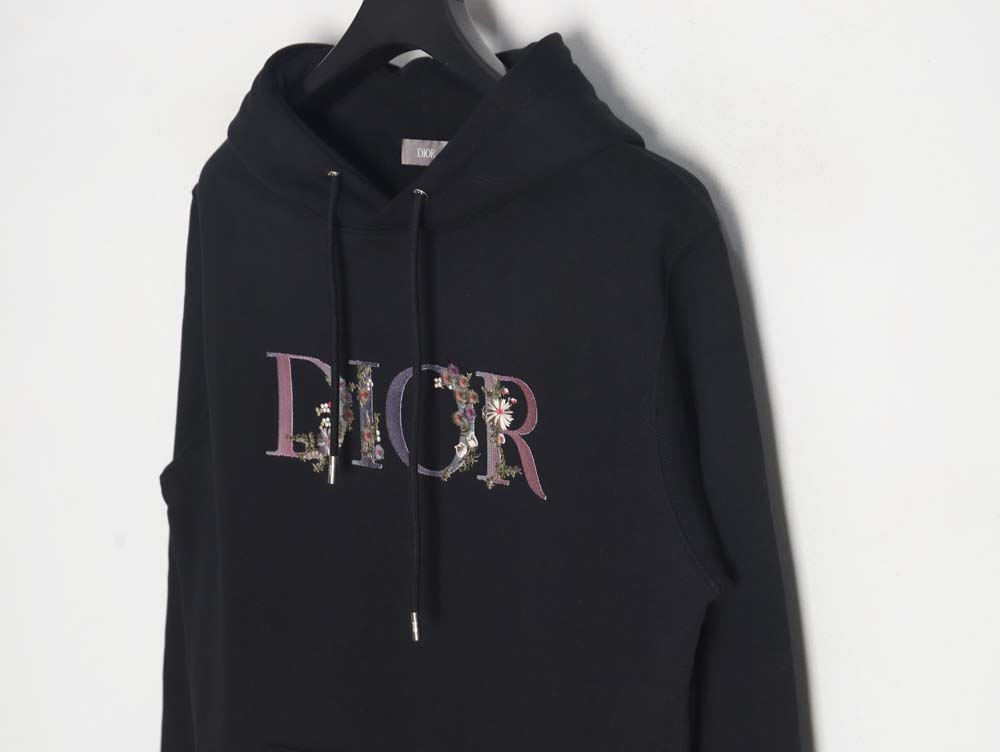 Dior Dior 22Fw gradient floral letter embroidered hooded sweatshirt_CM_1