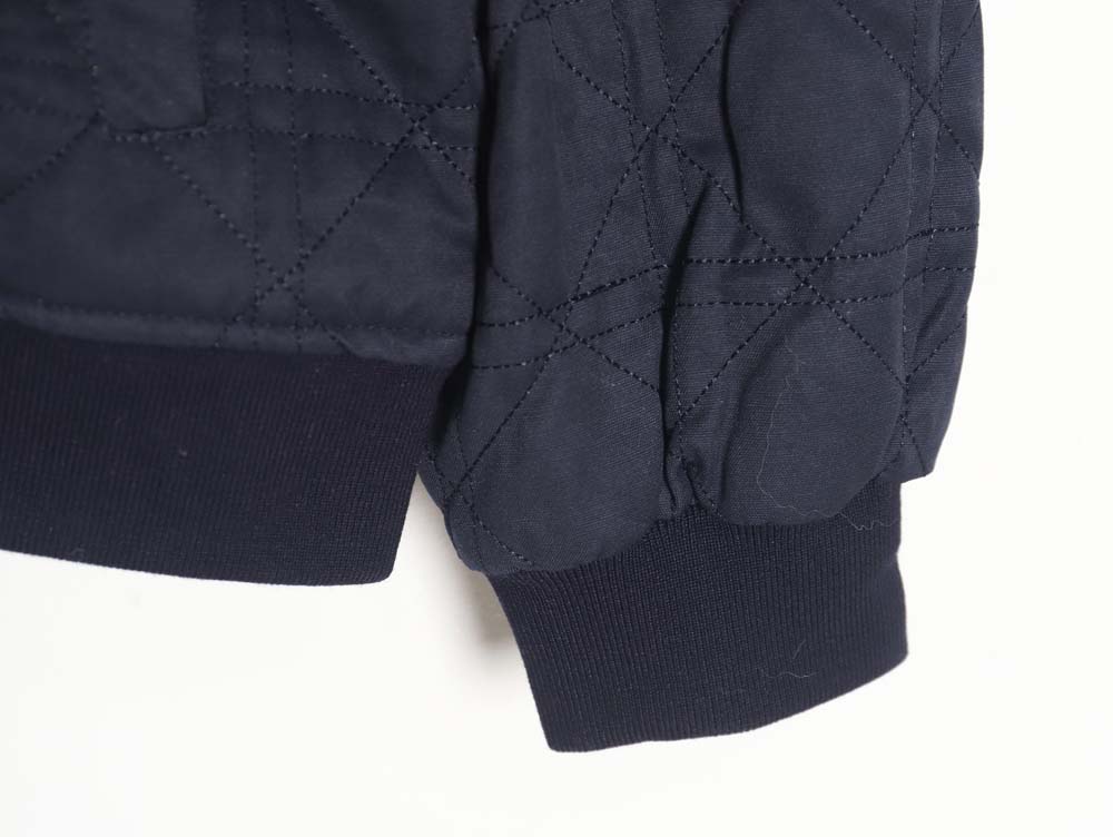 DIOR Men's Quilted Embroidered Short Bomber Jacket