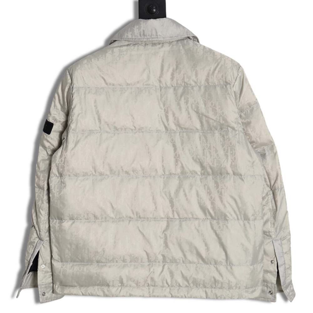 DIOR Dior all-over dark pattern presbyopic lapel down jacket