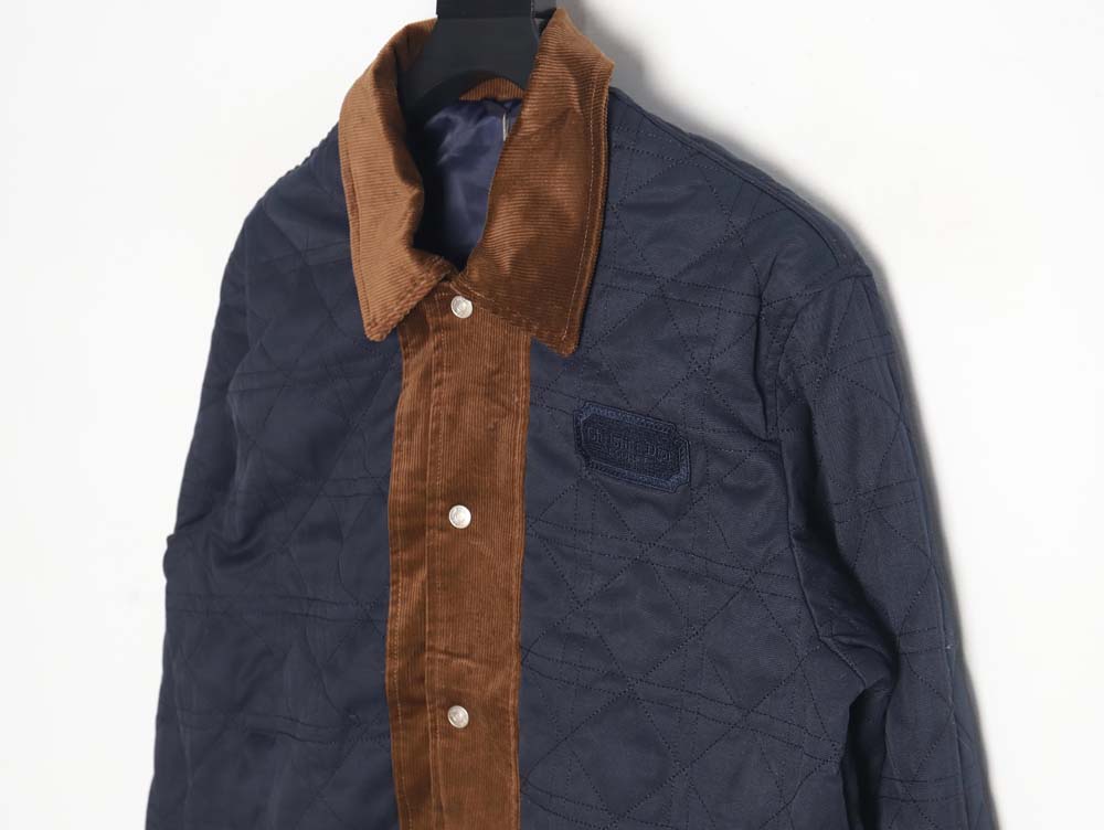 DIOR Men's Quilted Embroidered Short Bomber Jacket