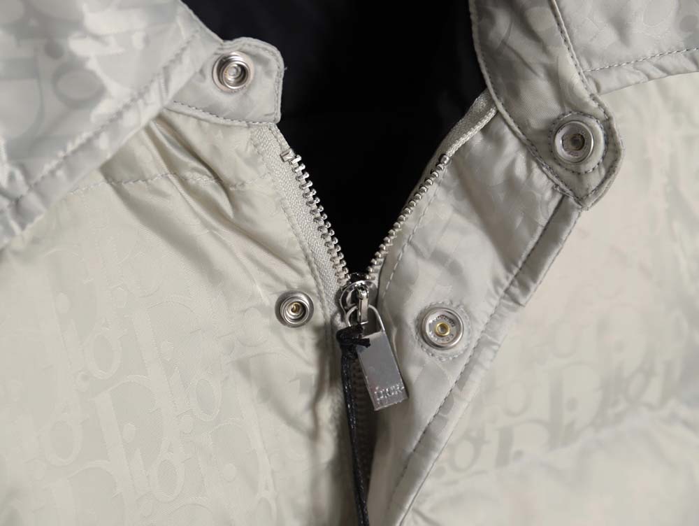 DIOR Dior all-over dark pattern presbyopic lapel down jacket