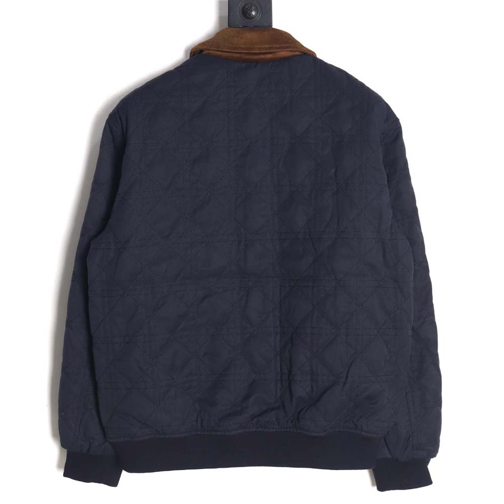 DIOR Men's Quilted Embroidered Short Bomber Jacket
