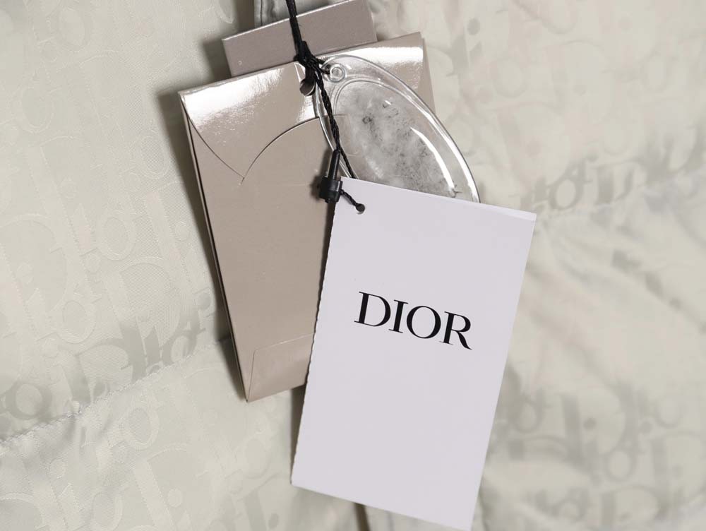DIOR Dior all-over dark pattern presbyopic lapel down jacket