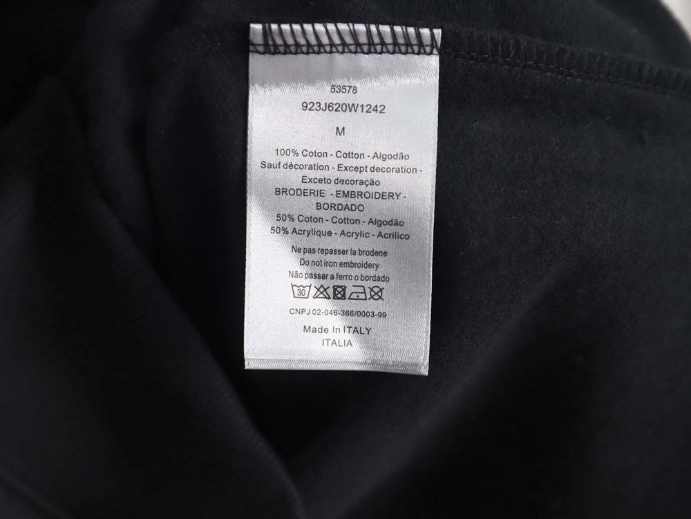 Dior Dior 22Fw gradient floral letter embroidered hooded sweatshirt_CM_1
