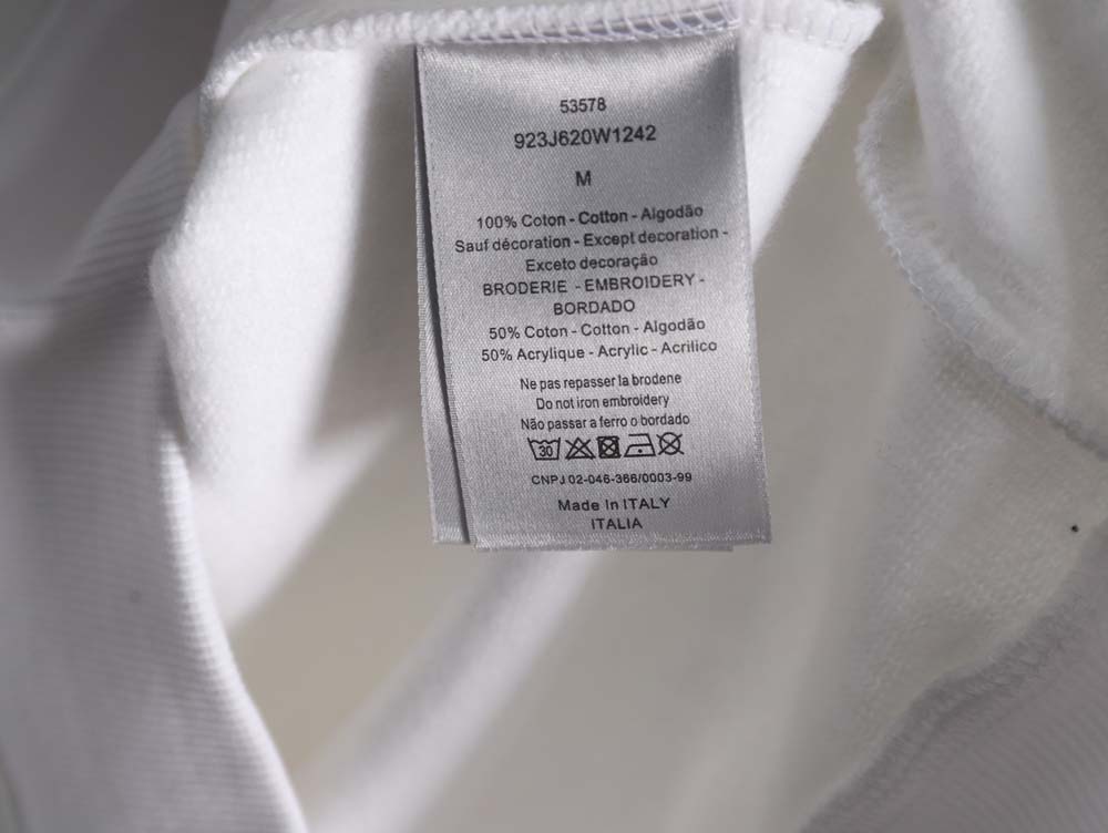 Dior Dior 22Fw gradient floral letter embroidered hooded sweatshirt