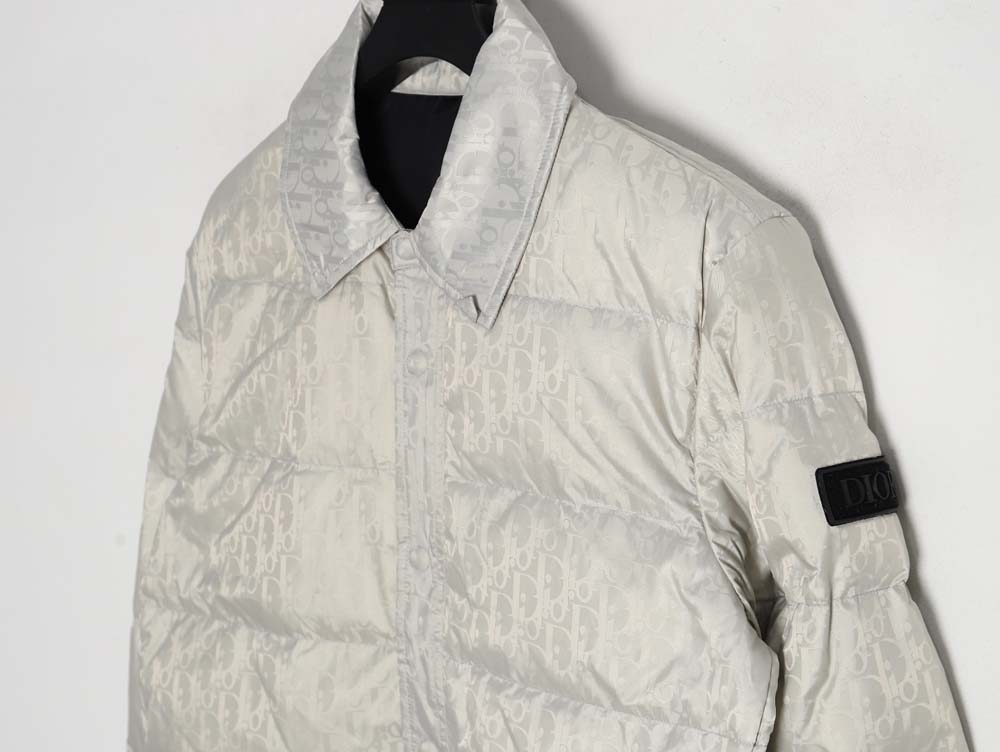 DIOR Dior all-over dark pattern presbyopic lapel down jacket