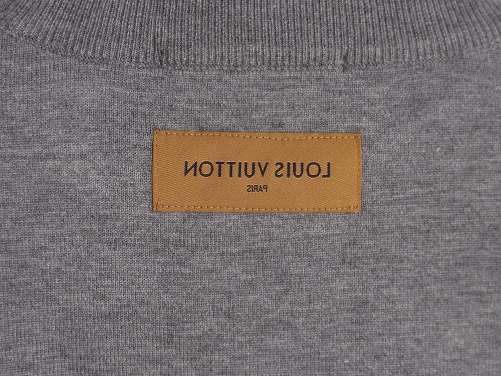 Louis Vuitton 23Fw jacquard logo crew neck sweater