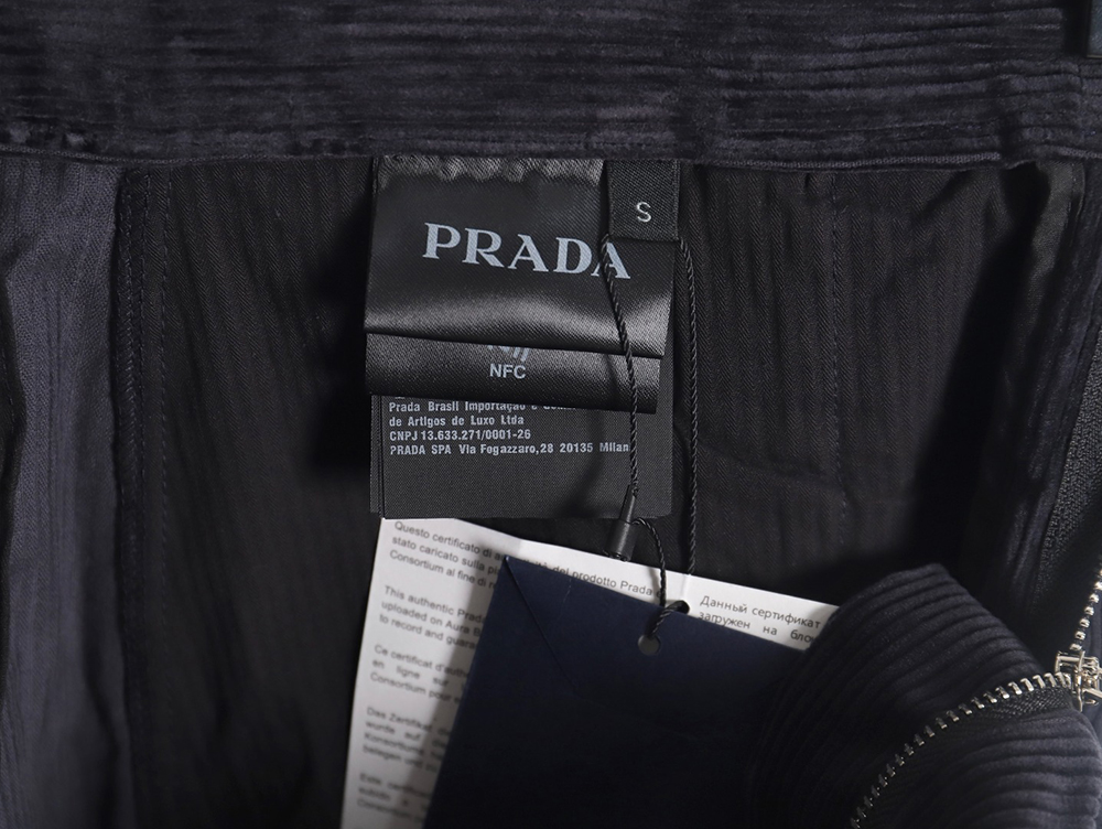Prada 23FW corduroy cargo trousers