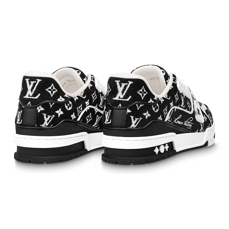 Louis Vuitton Trainer Black Monogram Textile