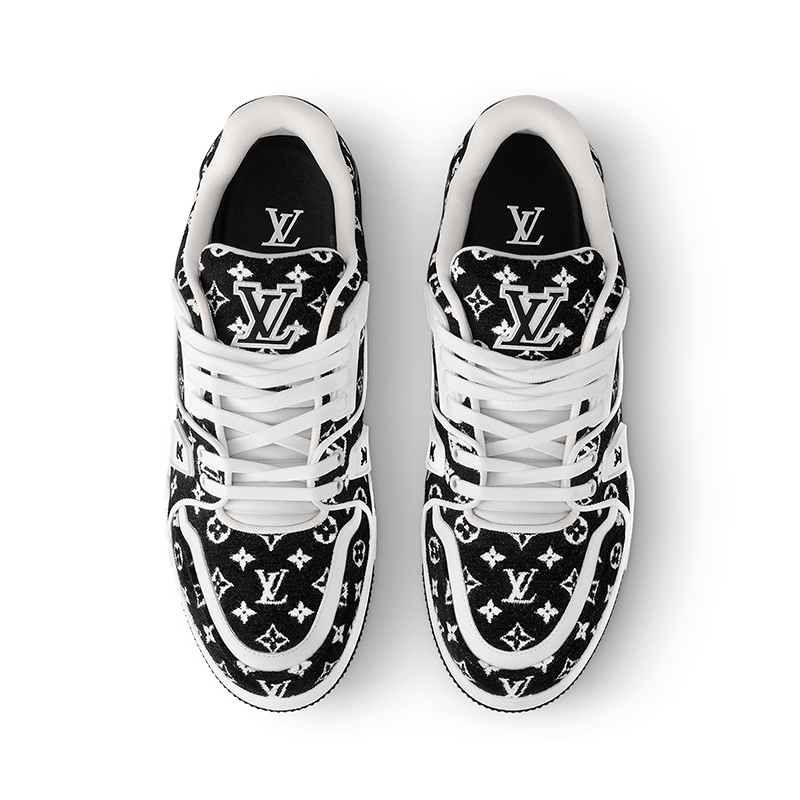 Louis Vuitton Trainer Black Monogram Textile