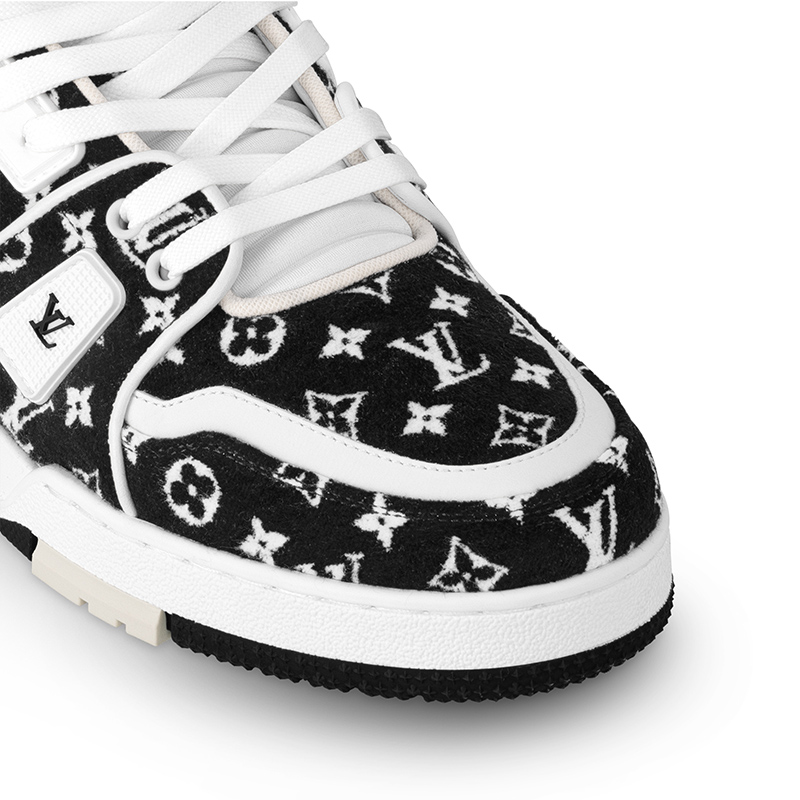 Louis Vuitton Trainer Black Monogram Textile