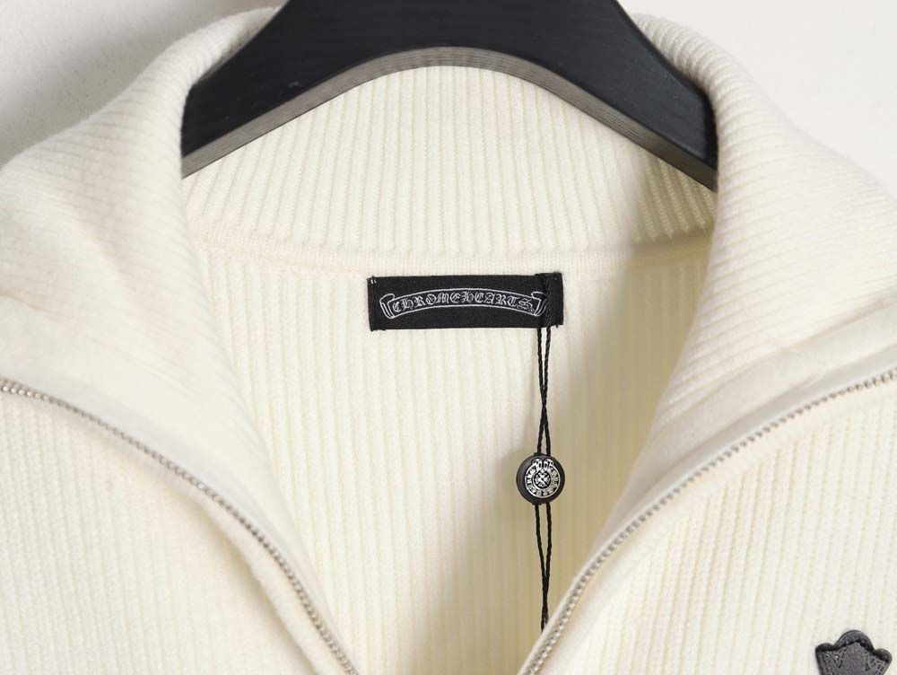 Chrome hearts Chrome hearts 23 cross decorated zipper cardigan sweater