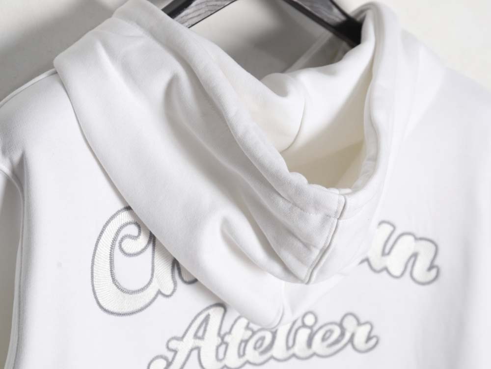 Dior 23Fw hooded sweatshirt with front and back signature letters embroidery