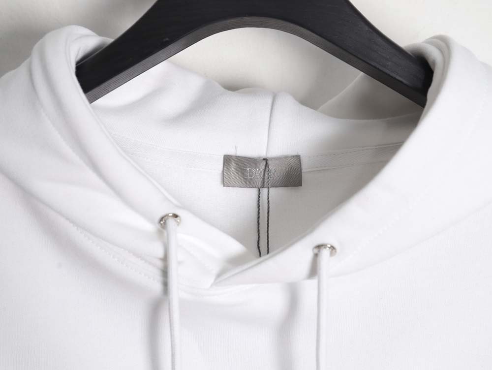 Dior 23Fw hooded sweatshirt with front and back signature letters embroidery