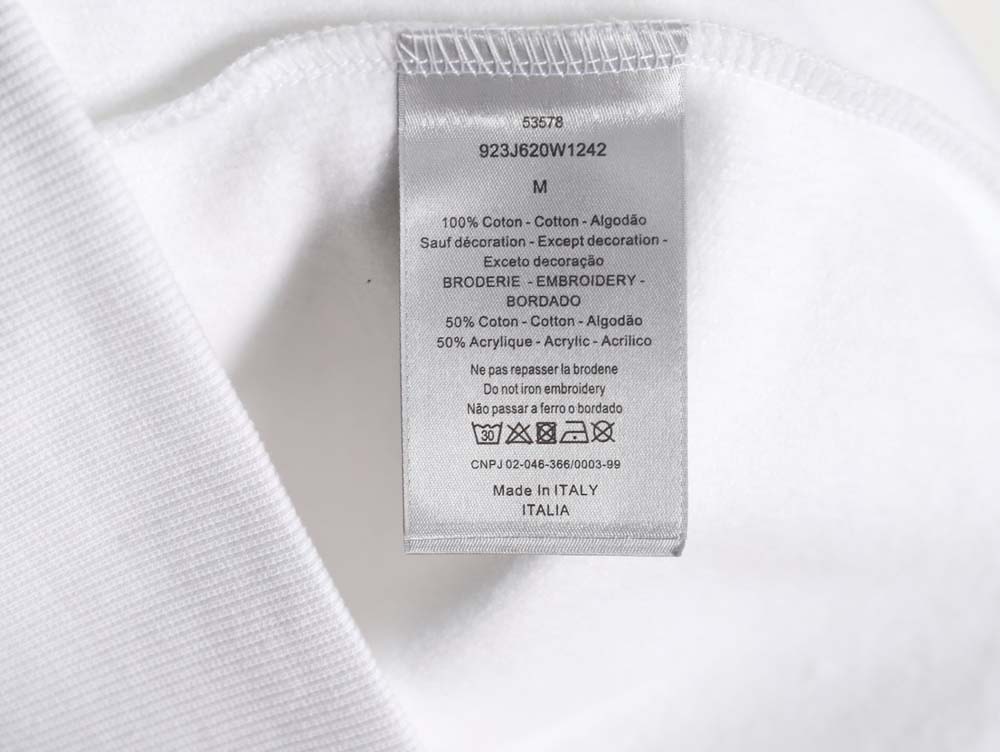 Dior 23Fw hooded sweatshirt with front and back signature letters embroidery