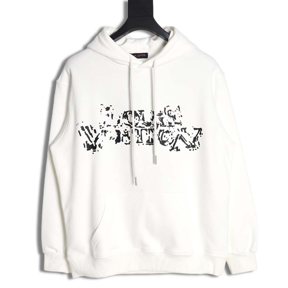 Louis Vuitton LV Louis Vuitton 23FW blurred letter hoodie,Louis Vuitton