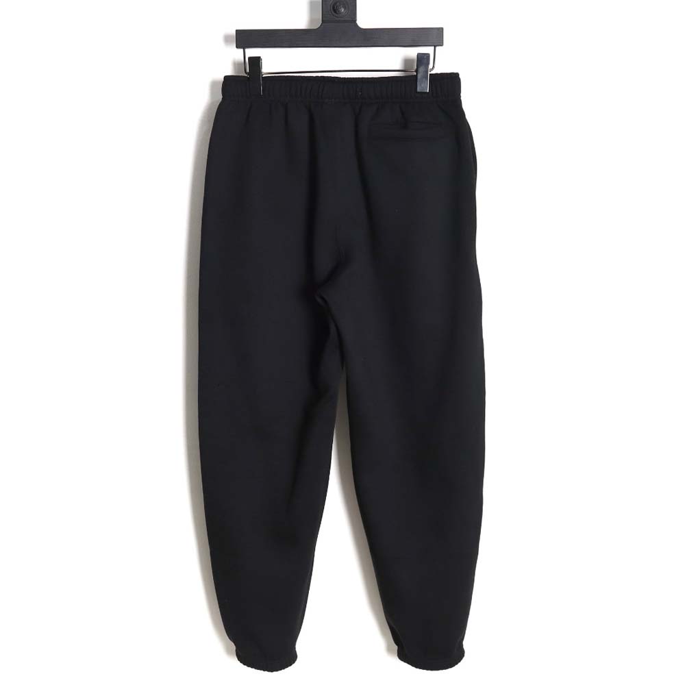 Nike x Stussy Nike Stussy joint 23SS solid color embroidered logo velvet sweatpants_CM_1